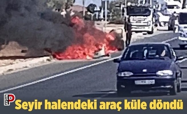 Seyir halendeki araç küle döndü