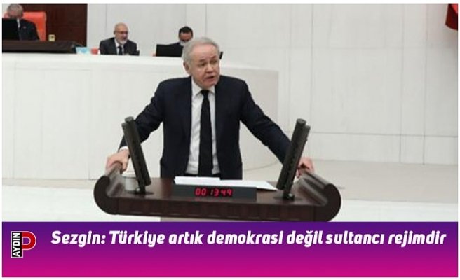 Sezgin: Türkiye artık demokrasi değil sultancı rejimdir