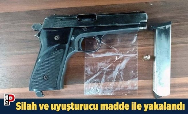Silah ve uyuşturucu madde ile yakalandı