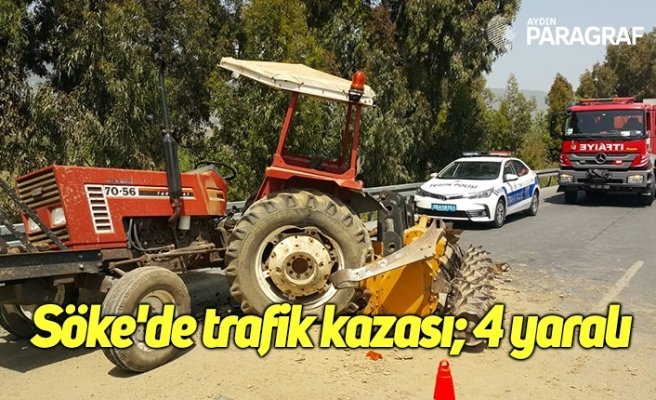 Söke'de trafik kazası; 4 yaralı