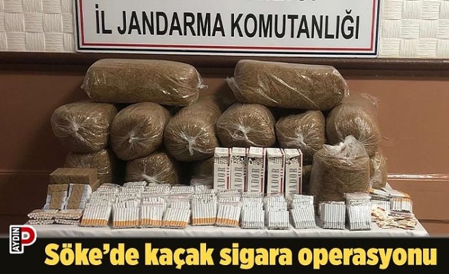 Söke’de kaçak sigara operasyonu