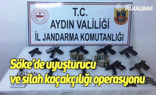 Söke’de uyuşturucu ve silah kaçakçılığı operasyonu