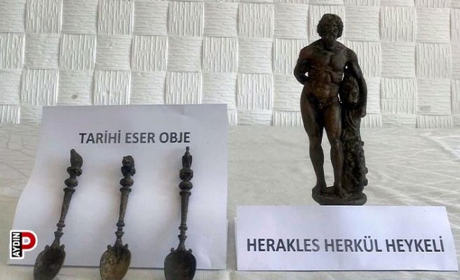 Tarihi eserleri satmak isterken suçüstü yakalandı