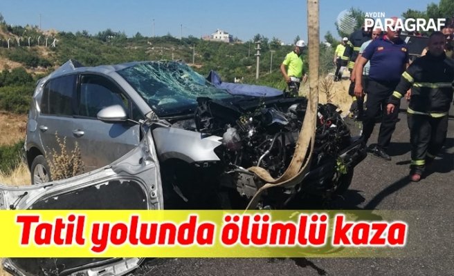 Tatil yolunda ölümlü kaza