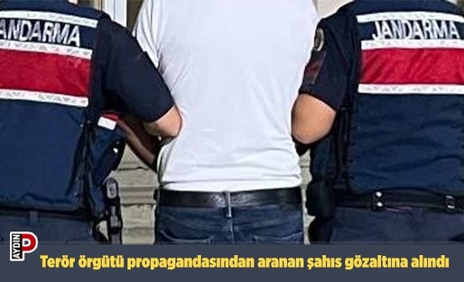 Terör örgütü propagandasından aranan şahıs gözaltına alındı