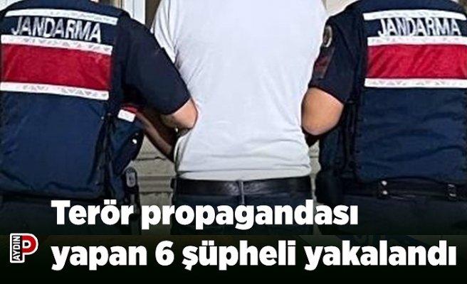 Terör propagandası yapan 6 şüpheli yakalandı