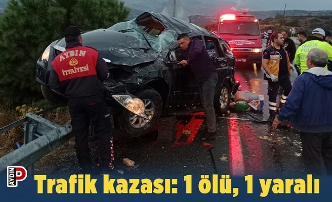 Trafik kazası: 1 ölü, 1 yaralı