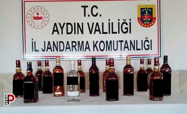 Tren ile getirdiği içkileri satmak isteyen kişi yakalandı