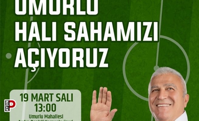 Umurlu halı sahası açılıyor