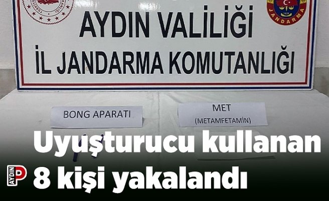 Uyuşturucu kullanan 8 kişi yakalandı