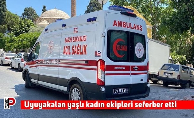 Uyuyakalan yaşlı kadın ekipleri seferber etti