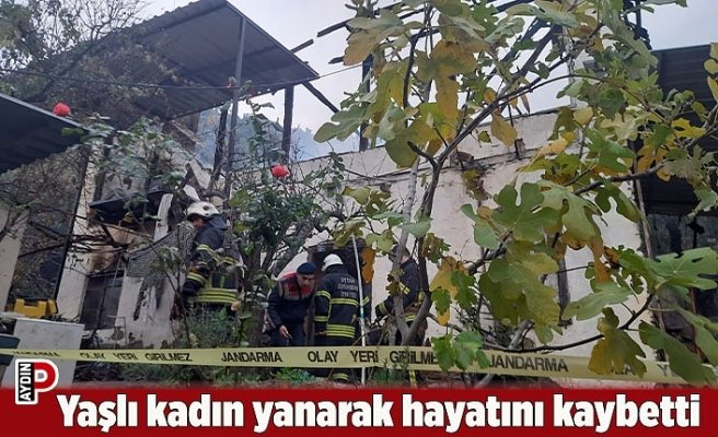 Yaşlı kadın yanarak hayatını kaybetti