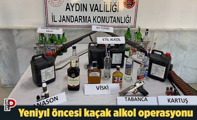 Yeniyıl öncesi kaçak alkol operasyonu