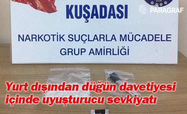 Yurt dışından düğün davetiyesi içinde uyuşturucu sevkiyatı
