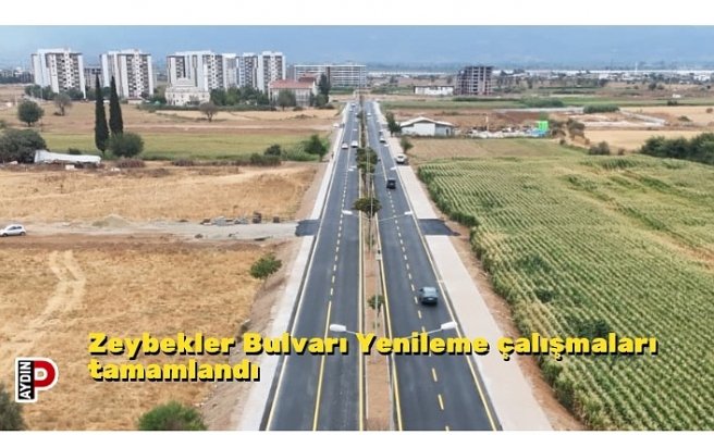 Zeybekler Bulvarı Yenileme çalışmaları tamamlandı