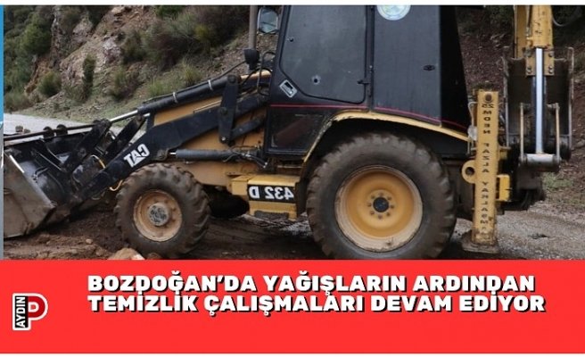 BOZDOĞAN’DA YAĞIŞLARIN ARDINDAN TEMİZLİK ÇALIŞMALARI DEVAM EDİYOR