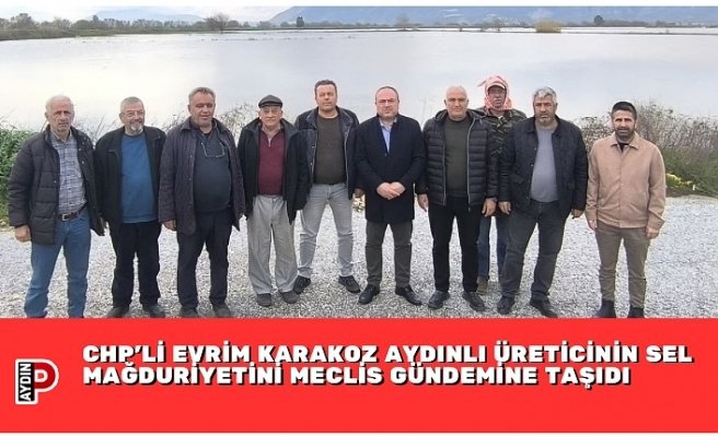 CHP’Lİ EVRİM KARAKOZ AYDINLI ÜRETİCİNİN SEL MAĞDURİYETİNİ MECLİS GÜNDEMİNE TAŞIDI