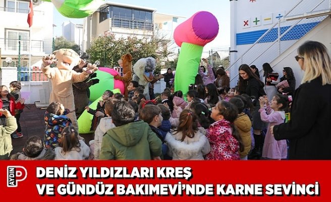 DENİZ YILDIZLARI KREŞ VE GÜNDÜZ BAKIMEVİ’NDE KARNE SEVİNCİ