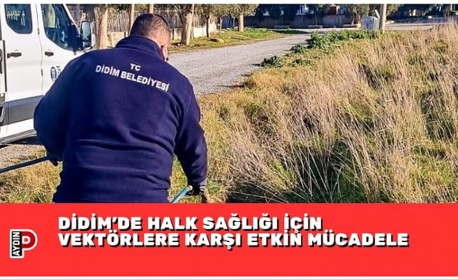 DİDİM’DE HALK SAĞLIĞI İÇİN VEKTÖRLERE KARŞI ETKİN MÜCADELE