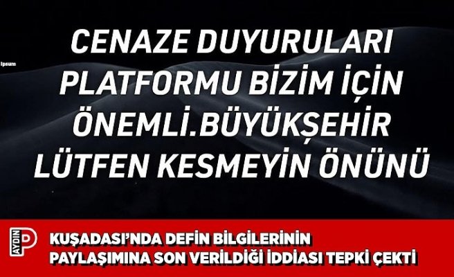 KUŞADASI’NDA DEFİN BİLGİLERİNİN PAYLAŞIMINA SON VERİLDİĞİ İDDİASI TEPKİ ÇEKTİ